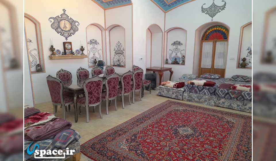 نمای اتاق شاهنشین اقامتگاه سنتی امیرالسلطنه - کاشان