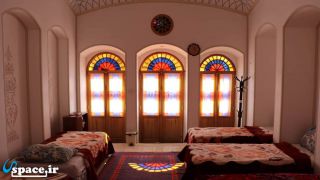 نمای اتاق شبستان دو اقامتگاه سنتی امیرالسلطنه - کاشان